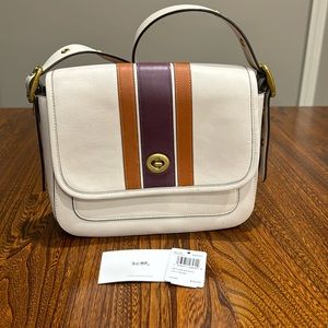 Coach varsity strip rambler bag